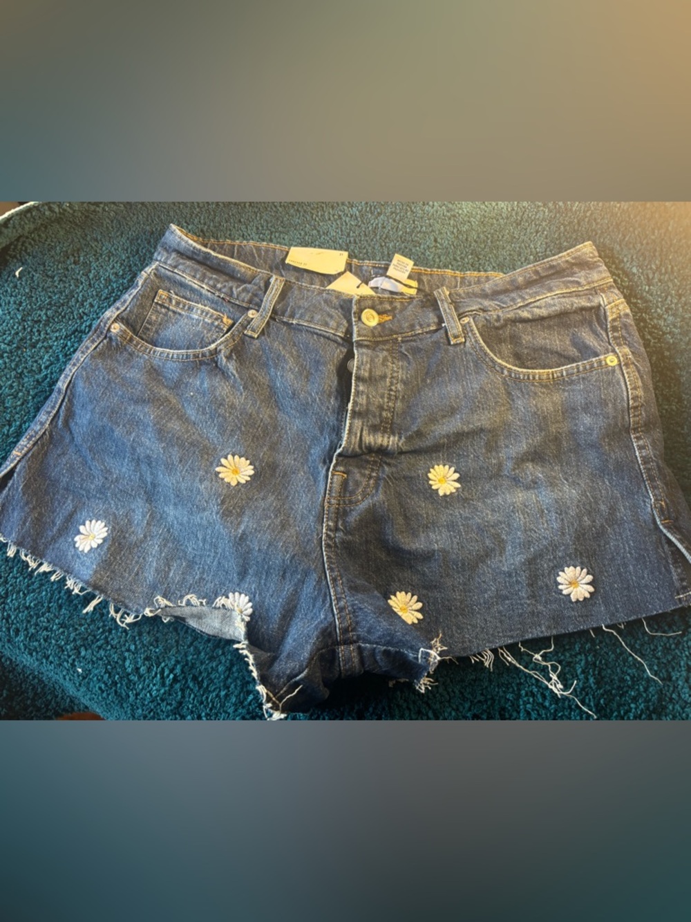 Forever 21 Blue Denim Jeans with Contrast Stitching